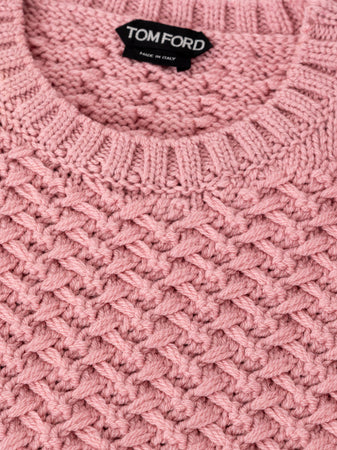Tom Ford Pullover Intrecciato Rosa da donna