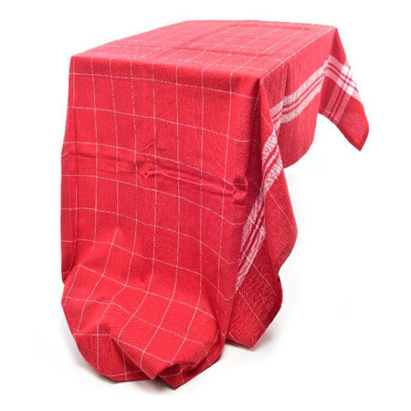 Tovaglia natalizia in cotone colore rosso per tavola di Natale e festività