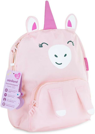 MINILAND Zaino Termico per bambini - zaino per bambini, termico, comodo e divertente, unicorno