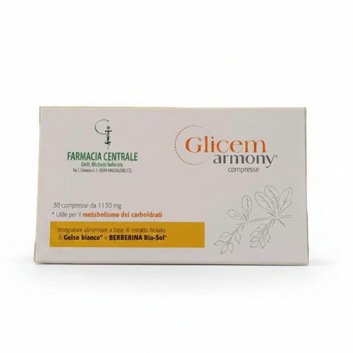 fpi farmacia centrale dr. Michele Iadevaia glicem armony 30 cpr integratore utile per il metabolismo dei carboidrati con gelso bianco e berberina