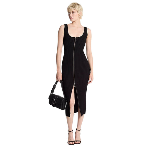 MICHAEL KORS vestiti casual donna michael kors - scoop nk rib zip tank drs - nero da donna