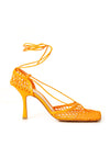 Bottega Veneta Pumps Stretch in Rete Arancione da donna