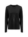Tom Ford Maglia in Viscosa Nera con Zip Posteriore - Maniche Lunghe da donna