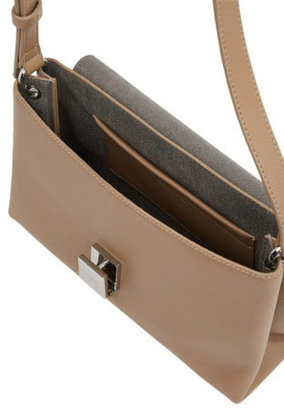 calvin klein BORSA CK PLAQUE MEDIUM SHOULDER BAG da donna