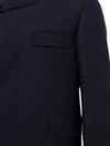 Thom Browne Chesterfield Overcoat Blu da uomo