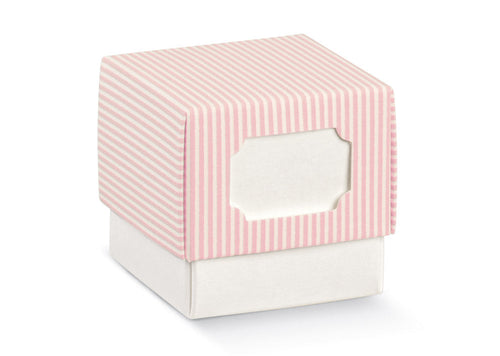 Scatolina Nascita Bimba Florentina Millerighe Rosa