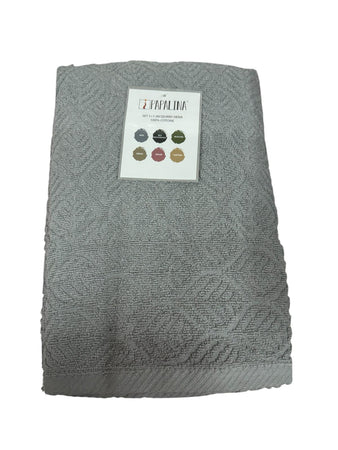 Set Asciugamani 1+1 Papalina Siena Spugna di Cotone