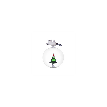 Ichendorf Palla di natale gatto e albero di natale tabby cat