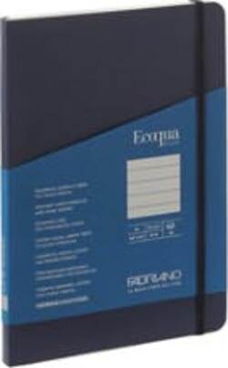 Taccuino EcoQua Plus - con elastico - rilegatura cucita - A5 - 5 mm - 80 fogli - righe - blu scuro - Fabriano Cancelleria e prodotti per ufficio/Carta blocchi e quaderni/Blocchi appunti taccuini e diari/Blocchi appunti e taccuini Eurocartuccia - Pavullo, Commerciovirtuoso.it