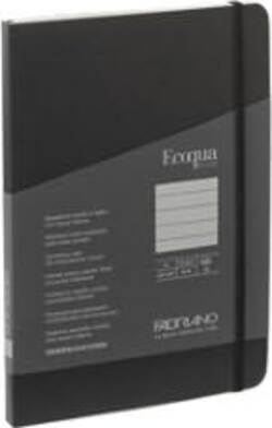 Taccuino EcoQua Plus - con elastico - rilegatura cucita - A5 - 5 mm - 80 fogli - righe - nero - Fabriano Cancelleria e prodotti per ufficio/Carta blocchi e quaderni/Blocchi appunti taccuini e diari/Blocchi appunti e taccuini Eurocartuccia - Pavullo, Commerciovirtuoso.it
