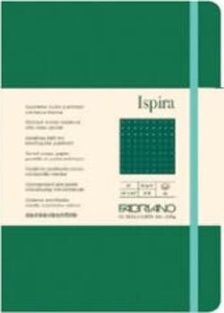 Taccuino Ispira - con elastico - copertina flessibile - A5 - 96 fogli - puntinato - verde - Fabriano Cancelleria e prodotti per ufficio/Carta blocchi e quaderni/Blocchi appunti taccuini e diari/Blocchi appunti e taccuini Eurocartuccia - Pavullo, Commerciovirtuoso.it