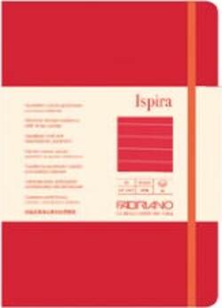 Taccuino Ispira - con elastico - copertina flessibile - A5 - 96 fogli - righe - rosso - Fabriano Cancelleria e prodotti per ufficio/Carta blocchi e quaderni/Blocchi appunti taccuini e diari/Blocchi appunti e taccuini Eurocartuccia - Pavullo, Commerciovirtuoso.it