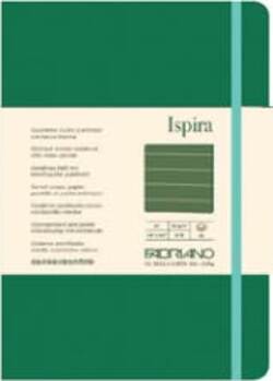 Taccuino Ispira - con elastico - copertina flessibile - A5 - 96 fogli - righe - verde - Fabriano Cancelleria e prodotti per ufficio/Carta blocchi e quaderni/Blocchi appunti taccuini e diari/Blocchi appunti e taccuini Eurocartuccia - Pavullo, Commerciovirtuoso.it