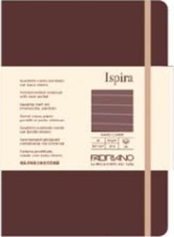 Taccuino Ispira - con elastico - copertina rigida - A5 - 96 fogli - righe - marrone - Fabriano Cancelleria e prodotti per ufficio/Carta blocchi e quaderni/Blocchi appunti taccuini e diari/Blocchi appunti e taccuini Eurocartuccia - Pavullo, Commerciovirtuoso.it