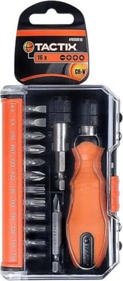 TACTIX---16-PEZZI---SET-16-INSERTI-CON-CACCIAVITI-E-PUNTE