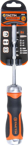 TACTIX---CACCIAVITE-PROFESSIONALE-A-CRICCHETTO-+-6-PUNTE-INCLUSE