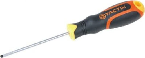 TACTIX---CACCIAVITE-PROFESSIONALE-A-TAGLIO-4x125MM---IMPUGNATURA-ERGONOMICA