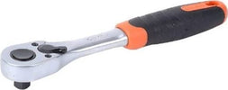 TACTIX---CHIAVE-A-CRICCHETTO-3/8'-CON-MANICO-BIMATERIALE-ANTISCIVOLO-202MM
