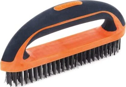 TACTIX---SPAZZOLA-CON-SETOLE-IN-ACCIAO-210MM---IMPUGNATURA-BICOLORE-ERGONOMICA