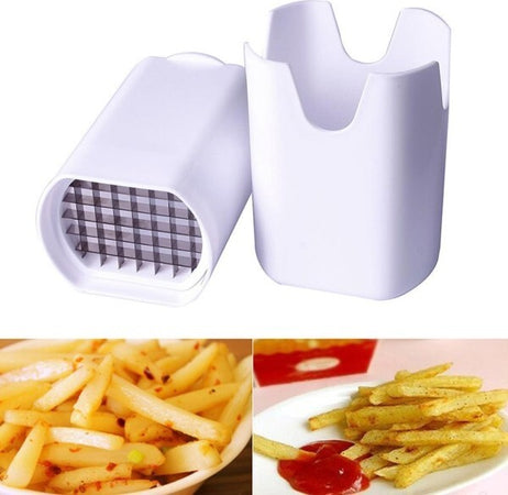 Taglia-Affetta-Patate-A-Bastoncino-Frizzy-Lame-Acciaio-Cucina-Patatine-Fritte