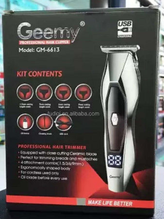 Taglia-Capelli-Clipper-Elettrico-Professionale-Ricaricabile-Display-Led-Gm-6613