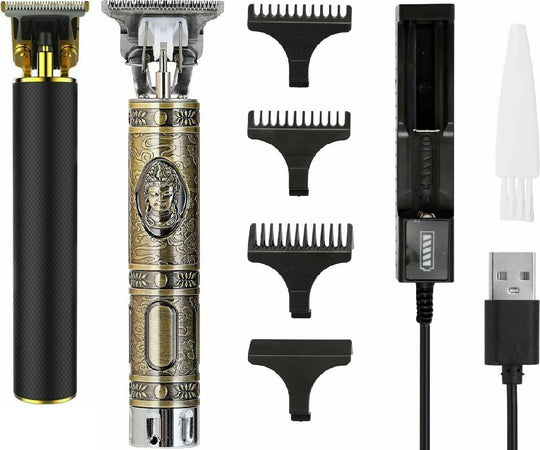 Taglia Capelli Rasoio Elettrico Professionale Regola Barba A Batteria Buddha Oro TrAdE Shop Traesio - Foto 5