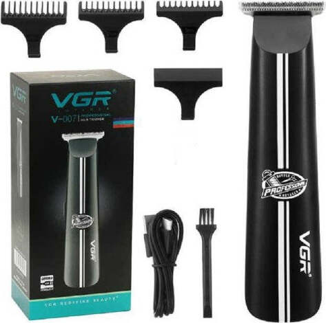 Taglia-Capelli-Professionale-Regolabarba-Elettrico-A-Batteria-Trimmer-Vgr-V-007