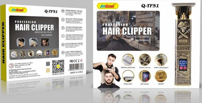 Taglia Capelli Rasoio Elettrico Regola Barba 3 Pettini Ricaricabile Usb Q-tf51 Salute e cura della persona/Rasatura epilazione e rimozione peli/Regolabarba tagliacapelli e rasoi per il corpo/Rasoi multifunzione e kit Trade Shop italia - Napoli, Commerciovirtuoso.it