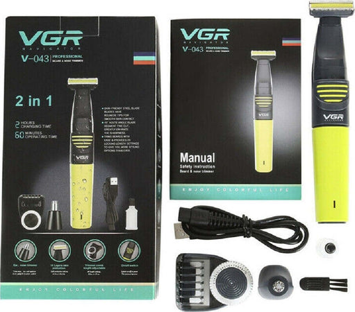 Taglia Capelli Rasoio Regola Barba Ricaricabile Doccia Naso Viso Vgr V-043 Salute e Bellezza > Depilazione e rasatura > Rasoi e Tagliacapelli Trade Shop italia - Napoli, Commerciovirtuoso.it