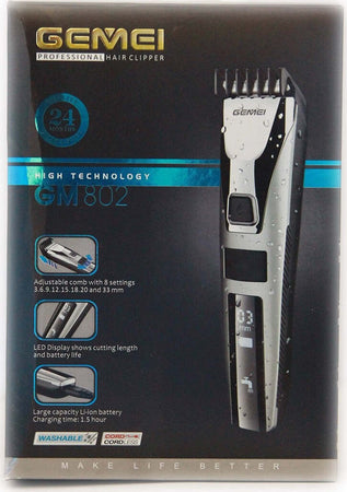 TAGLIA CAPELLI TAGLIACAPELLI ELETTRICO RASOIO REGOLA BARBA RICARICABILE GM802 Salute e cura della persona/Rasatura epilazione e rimozione peli/Regolabarba tagliacapelli e rasoi per il corpo/Tagliacapelli Trade Shop italia - Napoli, Commerciovirtuoso.it