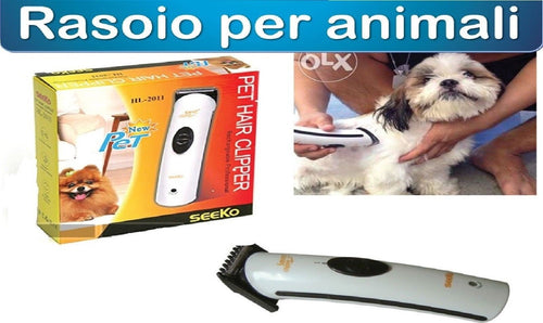 TAGLIA PELO CANE GATTO ANIMALI RASOIO ELETTRICO RICARICABILE SPAZZOLA TOSATRICE Prodotti per animali domestici/Cani/Accessori per toilette/Tosatrici elettriche e lame/Tosatrici elettriche Trade Shop italia - Napoli, Commerciovirtuoso.it