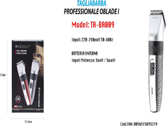 Tagliabarba-Rasoio-Professionale-Oblade-I-Maxtech-Uomo-New-Version-Ta-ba009