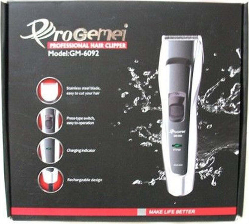 Tagliacapelli A Batteria Gm-6092 Rasoio Professionale Regolabarba Ricaricabile Salute e Bellezza > Depilazione e rasatura > Rasoi e Tagliacapelli Trade Shop italia - Napoli, Commerciovirtuoso.it