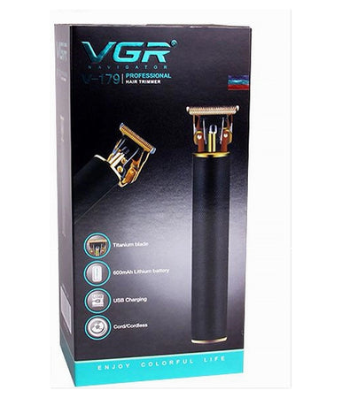 Tagliacapelli Barba A Batteria Ricaricabile Elettrica Con Lama A T Uomo Vgr V-179