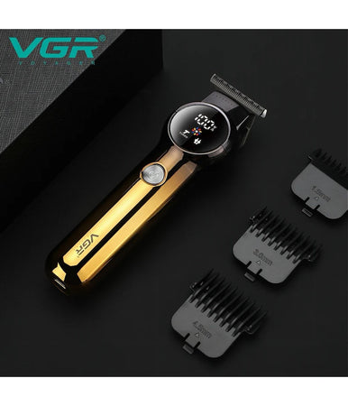 Tagliacapelli Barba Ricaricabile Senza Fili Display Digitale Doppio Motore V-989