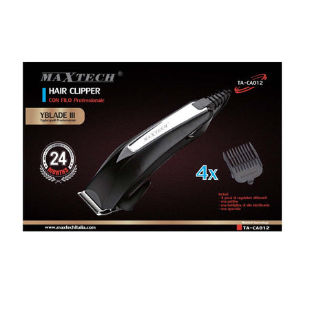 Tagliacapelli-Barba-Uomo-Regolabile-Con-Filo-Con-Spazzola-4x-Maxtech-Ta-ca012