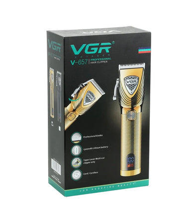 Tagliacapelli Elettrico Professionale Ricarica Usb Display Led Rasoio Vgr V-657
