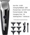 Tagliacapelli-Elettrico-Professionale-Trimmer-Barba-Ricaricabile-Pettini-V-059