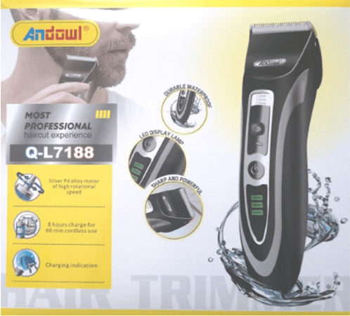 Tagliacapelli Elettrico Ricaricabile Rifinitore Ergonomico Professionale Q-l7188 Salute e cura della persona/Rasatura epilazione e rimozione peli/Regolabarba tagliacapelli e rasoi per il corpo/Tagliacapelli Trade Shop italia - Napoli, Commerciovirtuoso.it