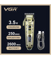 Tagliacapelli In Metallo Display Led 4 Velocità Ricarica Usb Con 8 Pettini V-005