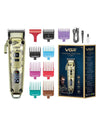 Tagliacapelli In Metallo Display Led 4 Velocità Ricarica Usb Con 8 Pettini V-005
