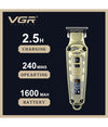 Tagliacapelli In Metallo Display Led Lama Metallurgica 4 Velocità Ricarica Usb V-901