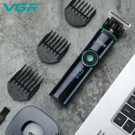 Tagliacapelli-Professionale-Barba-Trimmer-Ricarica-Rapida-Con-Pettini-Guida-V671