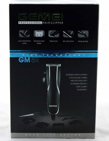 Tagliacapelli-Professionale-Con-Filo-Trimmer-Elettrico-Gm-811-Con-Lama-In-Titanio