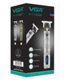 Tagliacapelli Professionale Display Led Rifinitore In Metallo Ricarica Usb V-228