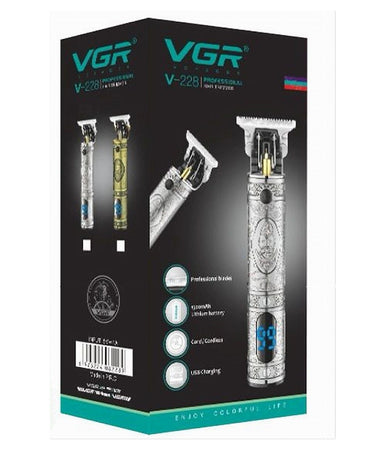 Tagliacapelli Professionale Display Led Rifinitore In Metallo Ricarica Usb V-228