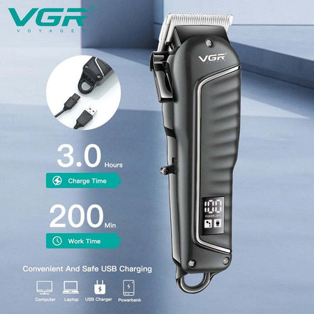 Tagliacapelli Professionale Elettrico Per Uomo Senza Fili Usb Ricaricabile V-683 Salute e Bellezza > Depilazione e rasatura > Rasoi e Tagliacapelli Trade Shop italia - Napoli, Commerciovirtuoso.it