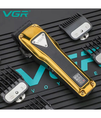 Tagliacapelli Professionale In Metallo A Batteria Display Digitale Usb Vgr V137