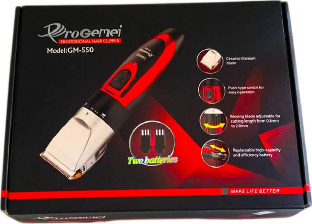 Tagliacapelli Professionale Rasoio Elettrico Doppia Batteria Ricaricabile Gm-550 Salute e Bellezza > Depilazione e rasatura > Rasoi e Tagliacapelli Trade Shop italia - Napoli, Commerciovirtuoso.it