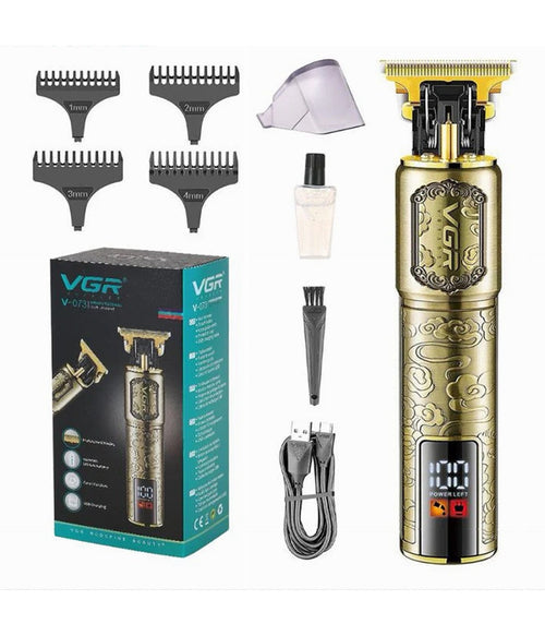 Tagliacapelli Professionale Ricaricabile Senza Fili Regolabarba Usb Rasoio V-073